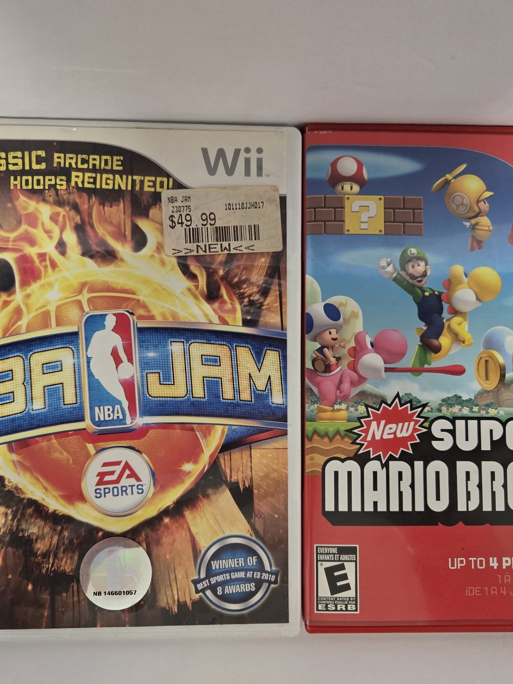 NBA JAM WII AND SUPER MARIO BUNDLE